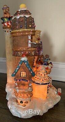 Holiday Living Fiber Optic Gingerbread House 15 Illuminated Christmas Animated