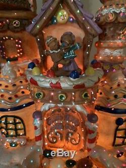 Holiday Living Fiber Optic Gingerbread House 15 Illuminated Christmas Animated