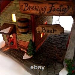 Holiday Time Dept 18 Brewing Factory Village Collectibles #P6190 Authentically