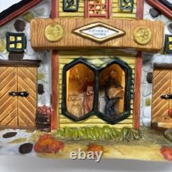 Holiday Time Thanksgiving Village House Lighted Set The Pumpkin Place 12 Pieces
