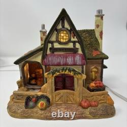 Holiday Time Thanksgiving Village House Lighted Set The Pumpkin Place 12 Pieces