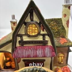 Holiday Time Thanksgiving Village House Lighted Set The Pumpkin Place 12 Pieces