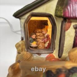 Holiday Time Thanksgiving Village House Lighted Set The Pumpkin Place 12 Pieces