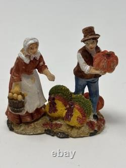 Holiday Time Thanksgiving Village House Lighted Set The Pumpkin Place 12 Pieces