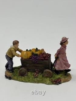 Holiday Time Thanksgiving Village House Lighted Set The Pumpkin Place 12 Pieces