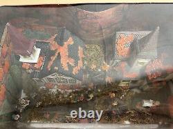 Home Accents 9 Pc Porcelain Bountiful Harvest Fall Lighted Village House Set