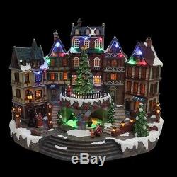 Home Accents Holiday Animated Holiday Village Downtown Christmas Decor 12.5 inch