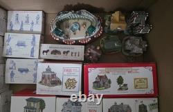 Huge Liberty Falls Village Lot 80+ Buildings Figures Accessories with Boxes