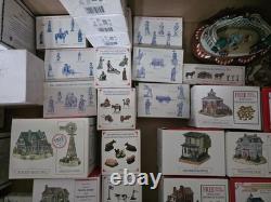 Huge Liberty Falls Village Lot 80+ Buildings Figures Accessories with Boxes