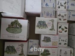 Huge Liberty Falls Village Lot 80+ Buildings Figures Accessories with Boxes