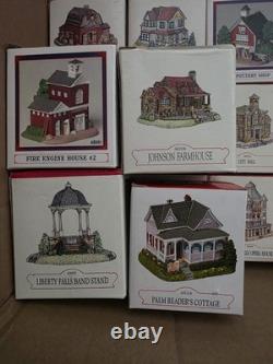 Huge Liberty Falls Village Lot 80+ Buildings Figures Accessories with Boxes