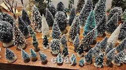 Huge Lot! DEPT 56 LEMAX CHRISTMAS VILLAGE PINE TREES LOT OF 100 Trees/Shrubs