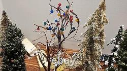 Huge Lot! DEPT 56 LEMAX CHRISTMAS VILLAGE PINE TREES LOT OF 100 Trees/Shrubs