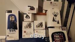 Huge Lot of Harley Davidson Christmas In the City Snow Village Department 56