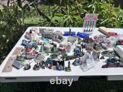 Huge Vintage Christmas Village Lot 500+ Pieces Buildings Train Acc Depto 56 Etc