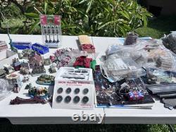 Huge Vintage Christmas Village Lot 500+ Pieces Buildings Train Acc Depto 56 Etc