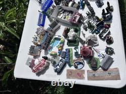 Huge Vintage Christmas Village Lot 500+ Pieces Buildings Train Acc Depto 56 Etc