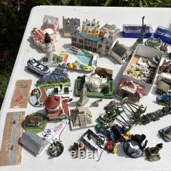 Huge Vintage Christmas Village Lot 500+ Pieces Buildings Train Acc Depto 56 Etc