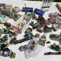 Huge Vintage Christmas Village Lot 500+ Pieces Buildings Train Acc Depto 56 Etc