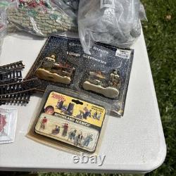Huge Vintage Christmas Village Lot 500+ Pieces Buildings Train Acc Depto 56 Etc