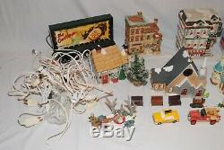 Huge lot of mixed Coca-Cola, Dept 56, lemax & other Christmas Village figures C2