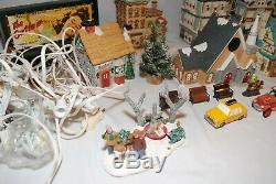 Huge lot of mixed Coca-Cola, Dept 56, lemax & other Christmas Village figures C2