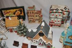 Huge lot of mixed Coca-Cola, Dept 56, lemax & other Christmas Village figures C2