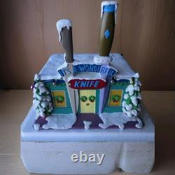 IT'S A WONDERFUL KNIFE Simpsons Hawthorne Christmas Village House COA