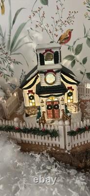 Illuminated Christmas Village House Original Packaging and Box