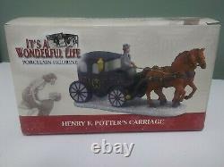 It's A Wonderful Life 2005 Enesco Henry Potter Horse & Carriage Retired Rare NIB