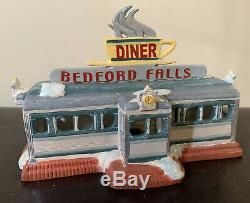 It's A Wonderful Life Illuminated Village Bedford Falls Diner Enesco Series 6