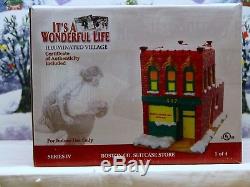 It's A Wonderful Life Village Boston Suitcase Store By Enesco New