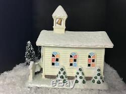 Its A Wonderful Life Enesco Christmas Village Bedford Falls Church! NIB! RARE