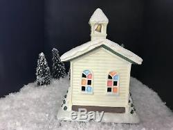 Its A Wonderful Life Enesco Christmas Village Bedford Falls Church! NIB! RARE