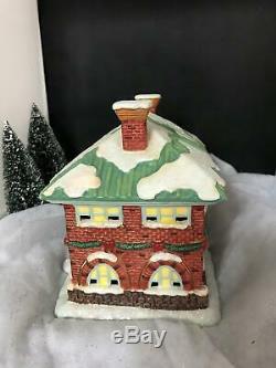 Its A Wonderful Life Enesco Christmas Village Bedford Falls Library! NIB! RARE