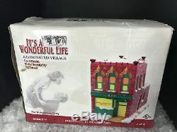 Its A Wonderful Life Enesco Christmas Village Boston Co Suitcase Store! NIB