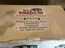 Its A Wonderful Life Illuminated Village Series II Collection Christmas with Box