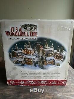 Its A Wonderful Life Illuminated Village Series I Collection Christmas with Box