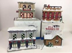 Its A Wonderful life Illuminated Village COMPLETE Set Of 4 Series 1 By Enesco