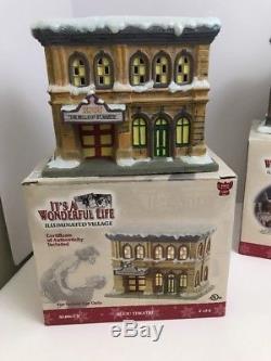 Its A Wonderful life Illuminated Village COMPLETE Set Of 4 Series 2 By Enesco