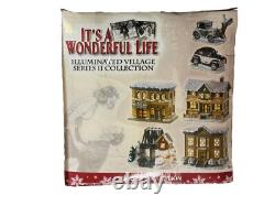 Its a Wonderful Life Illuminated Christmas Village Series 2 Enesco 7 Piece Set