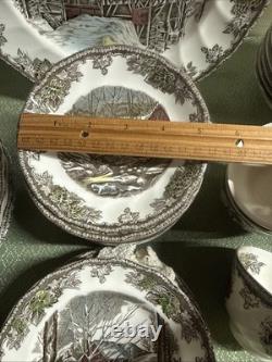 Johnson Brothers The Friendly Village School House, Cover Bridge, 45 PC Set