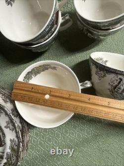 Johnson Brothers The Friendly Village School House, Cover Bridge, 45 PC Set