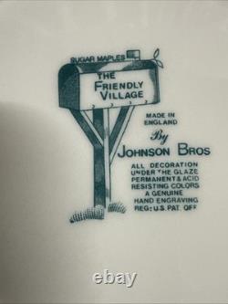 Johnson Brothers The Friendly Village School House, Cover Bridge, 45 PC Set