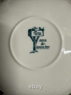 Johnson Brothers The Friendly Village School House, Cover Bridge, 45 PC Set