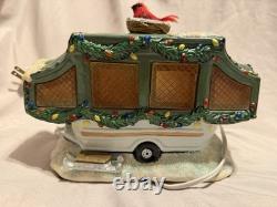 Jwm Village Collection Roadside Christmas Village Tent Camper Ceramic Lighted