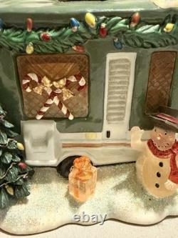 Jwm Village Collection Roadside Christmas Village Tent Camper Ceramic Lighted