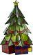 Katlot Christmas Tree Stained Glass Illuminated Sculpture, Large, full color