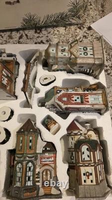 Kirkland 42 Piece Victorian Christmas Village Lighted Set Complete