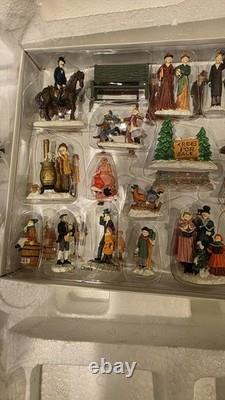 Kirkland 42 Piece Victorian Christmas Village Lighted Set Complete